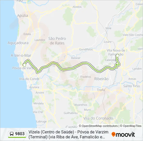 9803 Bus Line Map