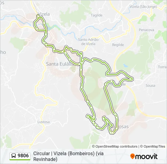 9806 Bus Line Map