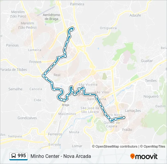 995 Bus Line Map