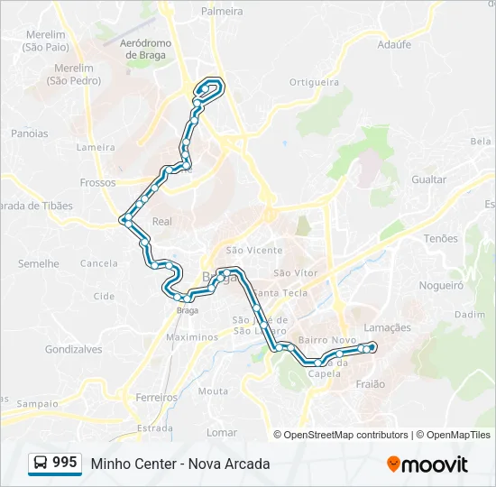 995 Bus Line Map