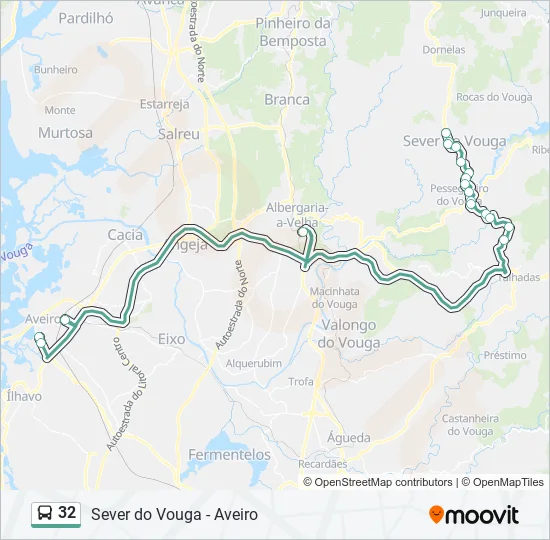 32 Bus Line Map
