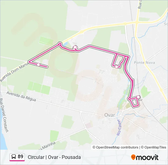 89 Bus Line Map