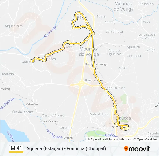 41 Bus Line Map