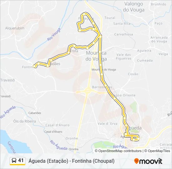 41 Bus Line Map
