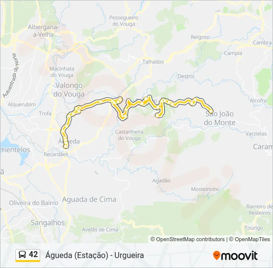 42 Bus Line Map