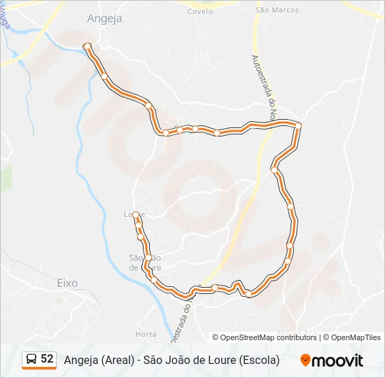 52 Bus Line Map