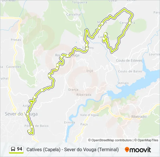 94 Bus Line Map