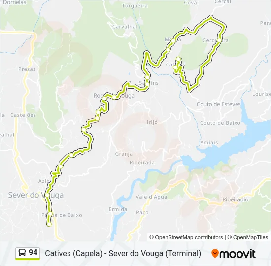 94 Bus Line Map