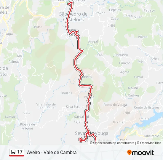 17 Bus Line Map