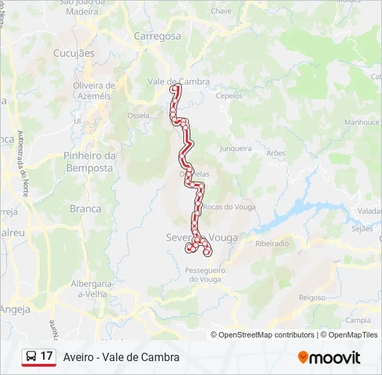 17 Bus Line Map
