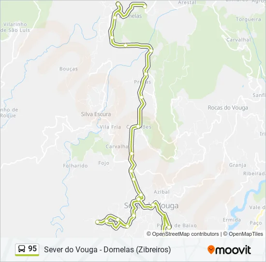 95 Bus Line Map