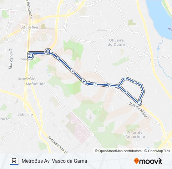 METROBUS bus Line Map