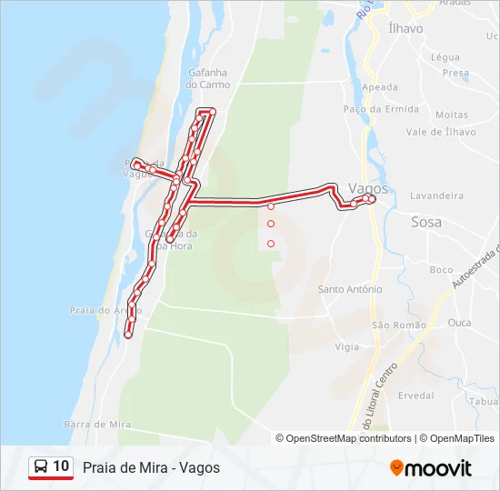 10 Bus Line Map