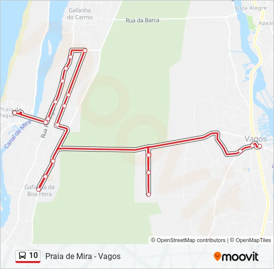10 Bus Line Map
