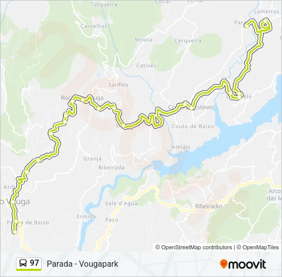 97 Bus Line Map