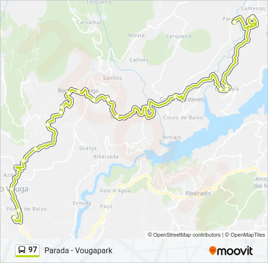 97 Bus Line Map