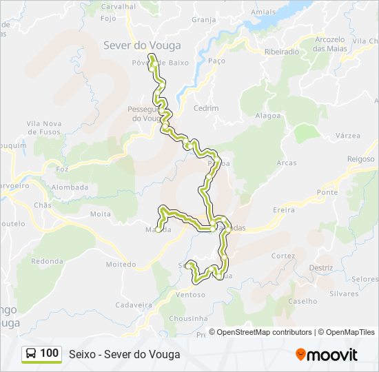 100 Percursos Horários Paragens E Mapas Seixo Via Soutelo Atualizado 4725