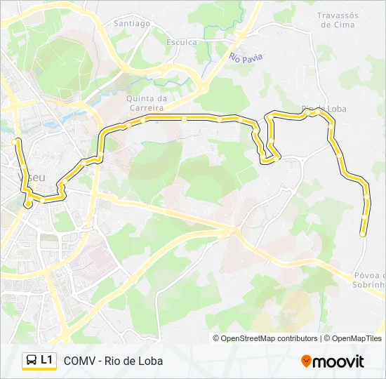 L1 Bus Line Map