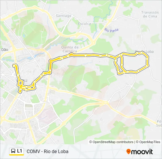 L1 Bus Line Map