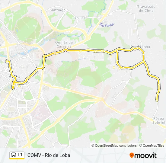 L1 Bus Line Map