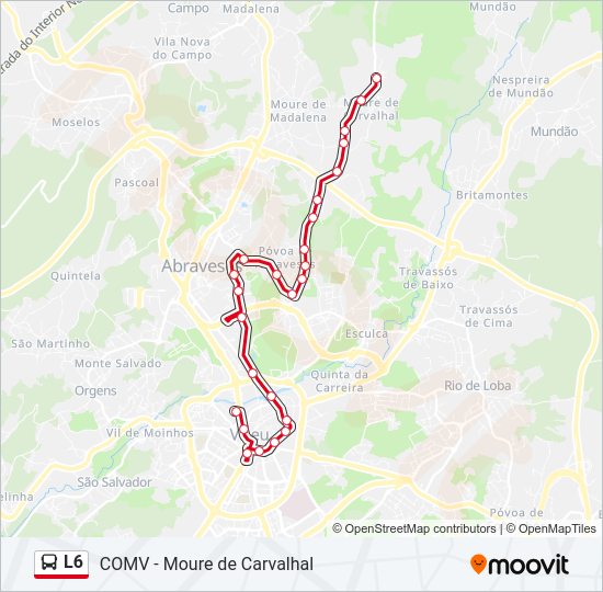 L6 Bus Line Map