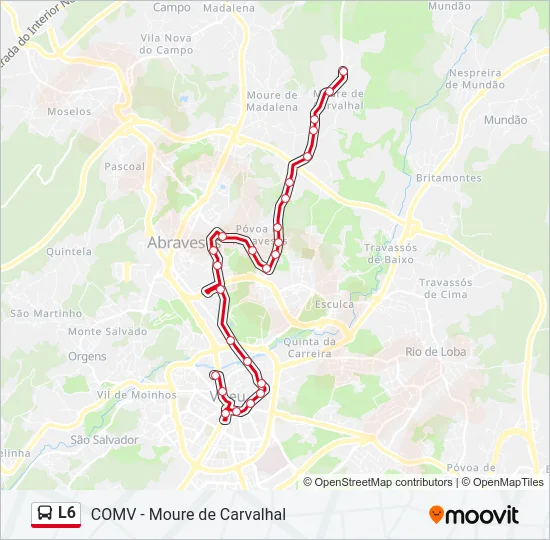 L6 Bus Line Map