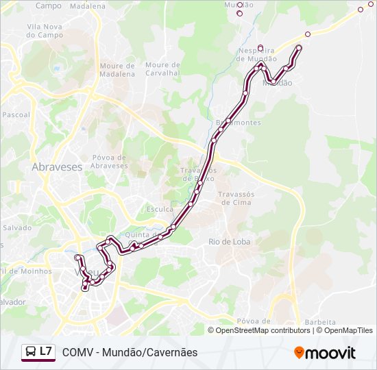 L7 Bus Line Map