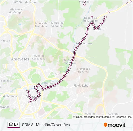 L7 Bus Line Map