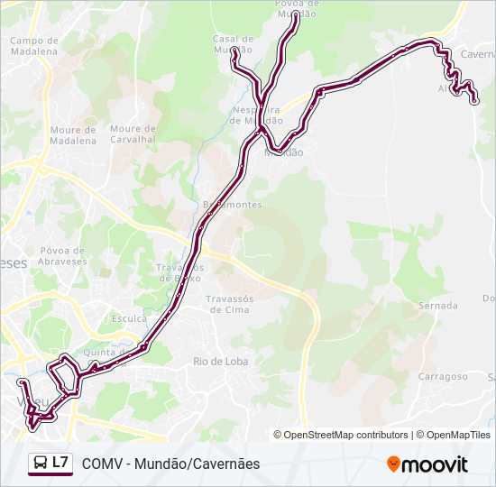 L7 Bus Line Map