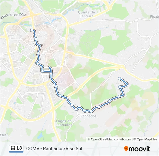 L8 Bus Line Map