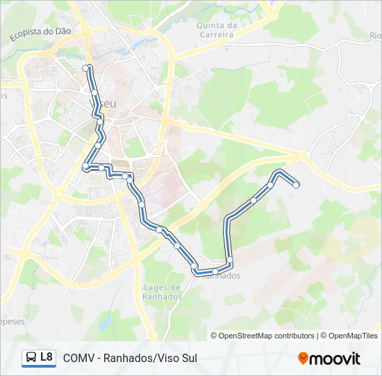 L8 Bus Line Map