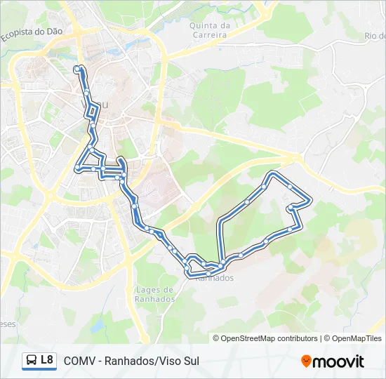 L8 Bus Line Map