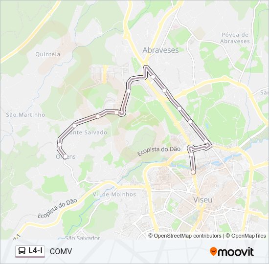 L4-I Bus Line Map