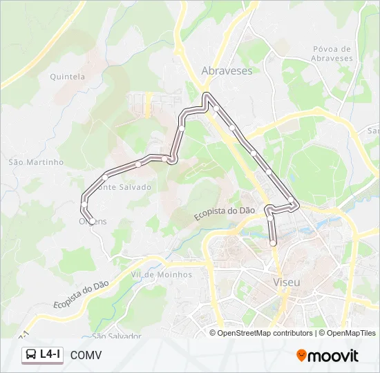 L4-I Bus Line Map