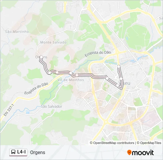 L4-I Bus Line Map