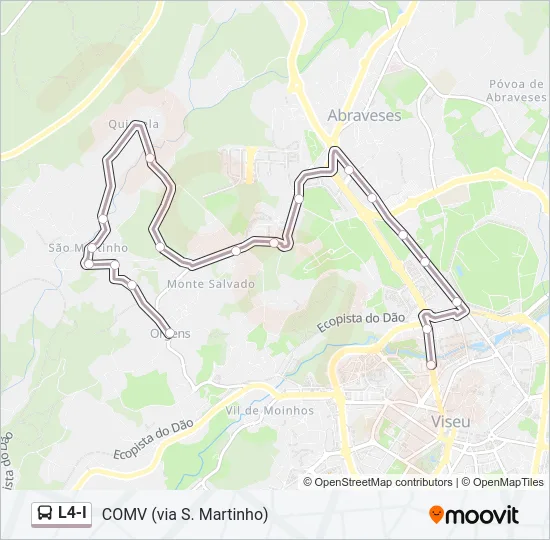 L4-I Bus Line Map
