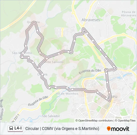 L4-I Bus Line Map