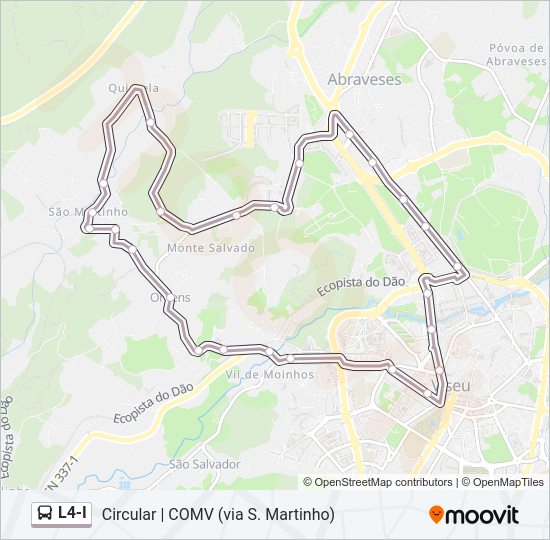 L4-I Bus Line Map