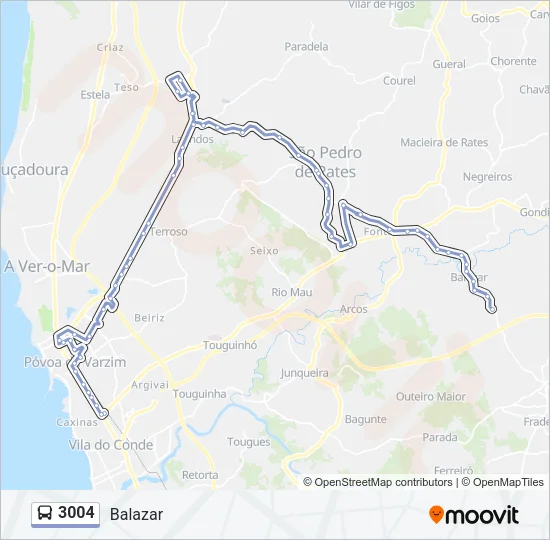 3004 Bus Line Map