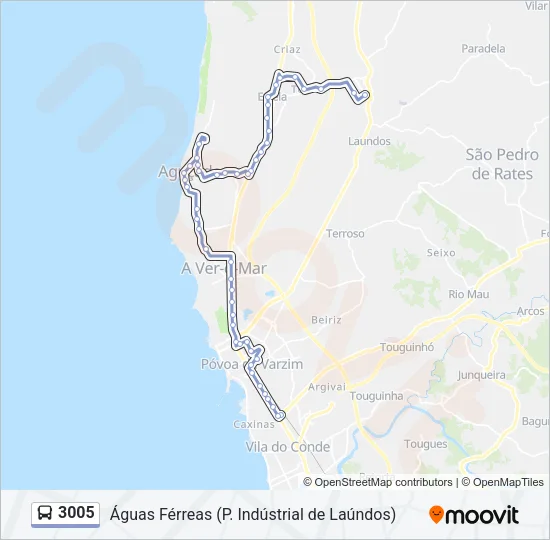 3005 Bus Line Map