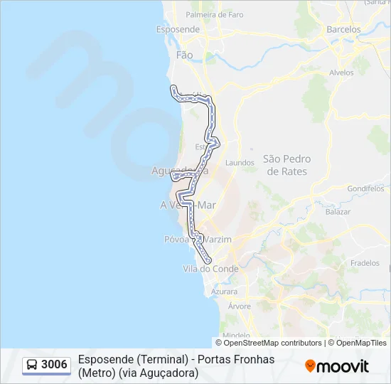 3006 Bus Line Map