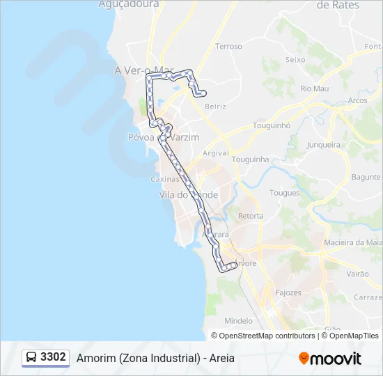 3302 Bus Line Map