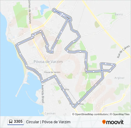 3305 Bus Line Map