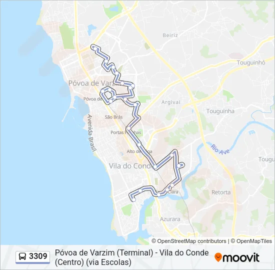 3309 Bus Line Map