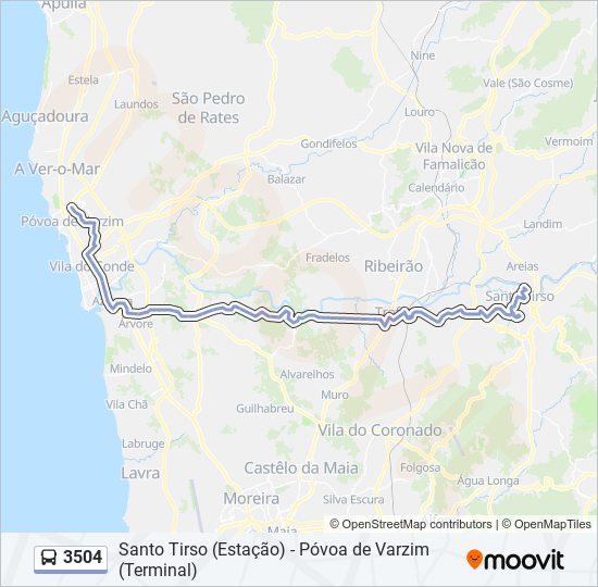 3504 bus Line Map