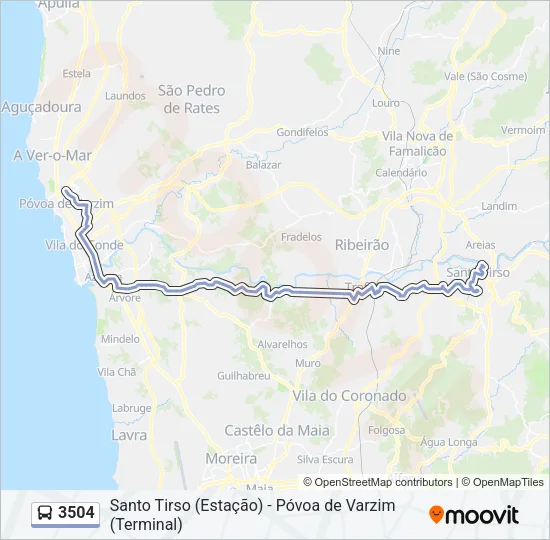 3504 Bus Line Map