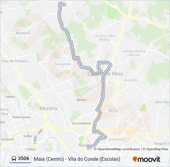 3506 Bus Line Map