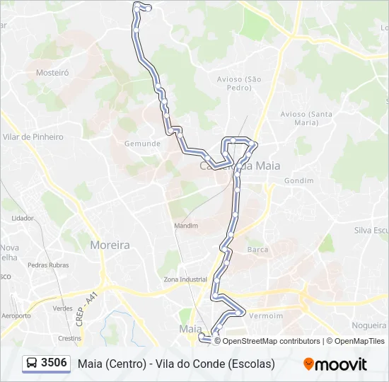 3506 Bus Line Map