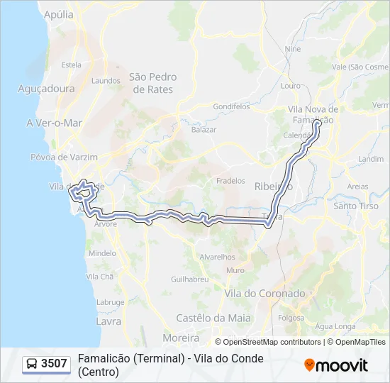 3507 Bus Line Map
