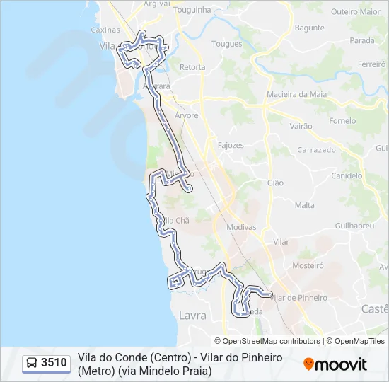 3510 Bus Line Map